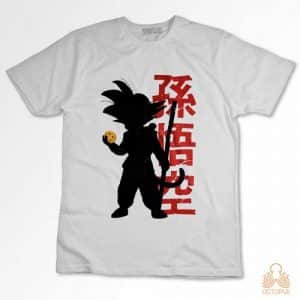 Imagen de una camiseta personalizada de goku