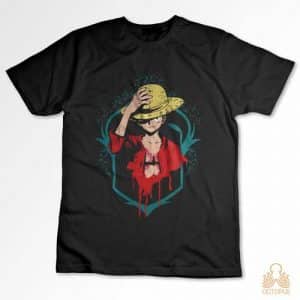 Imagen de una camiseta personalizada de Luffy