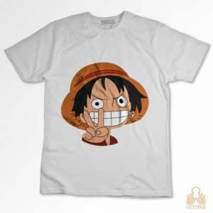 Imagen de una camiseta personalizada de Luffy niño