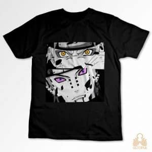 Imagen de una camiseta personalizada de Naruto y Pain