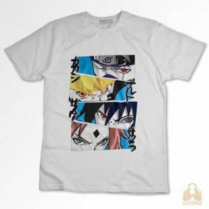 Imagen de una camiseta personalizada de Naruto del equipo 7